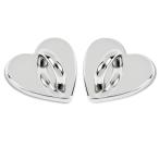 キーリングハンガー スマホ スマホストラップ リング 2個入り ハート型/リボン型 シルバー/ローズゴールド 貼り付け式 DIYアクセサリーパーツ メタル