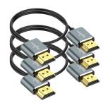 Twozoh тонкий 4K HDMI кабель 0.3M 3 шт. входит . супер тонкий &amp; гибкий обтягивающий HDMI 2.0 код 4K/60HZ 18gbps ноутбук монитор PS5 PS4 Xbox On