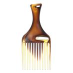 VOCOSTE широкий зуб Afro волосы pick гребень волосы стайлинг tool пластиковый янтарь 
