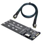 NFHK SFF-8654 SLIMLINE SAS NVME PCIe SSD SATA адаптер к U2 комплект NGFF M ключ к кабель 