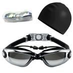 DUTUTU взрослый плавание защитные очки раз имеется плавание защитные очки раз имеется защитные очки плавание близко .-3.0 UV cut замутненный . предотвращение вода утечка предотвращение ремень acid 