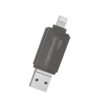 Apple MFi認証 128G Lightning to USB3.0 フラッシュドライブ メモリースティック 電話ストレージメモリ サム