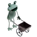  лягушка украшение жестяная пластина лягушка посадочная машина Cart 