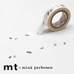 マスキングテープ マステ mt mina perhonen choucho logo・navy ミナペルホネン チョウチョロゴ・ネイビー 15mm×10m巻 （メール便対応・20個まで）