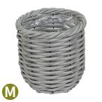  горшок покрытие цветочный горшок покрытие корзина корзина модный поддельный ротанг pot GrayM