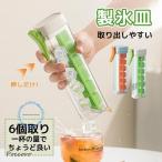 製氷皿 アイストレー 製氷器 6個取り 2個 コンパクトサイズ 押しタイプ 食洗機対応 製氷ケース アイスキューブ 製氷箱 氷モールド 取り出しやすい アイスボール