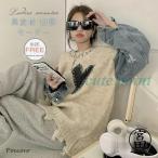 ニットセーターレディース秋冬ニットセータートレンドトップスプルオーバーハー...