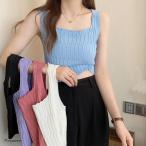 タンクトップ ショート丈 スクエア