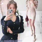 ショッピングニットワンピ 秋冬ニットベストレディース ニットワンピ セーター ワンピース ニットベスト韓国 ニットワンピタイト 秋冬 長袖 ミニ丈 おしゃれ 通勤通学 ニットドレスyd-5425