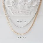 ハンドメイド材料 金属パーツ チェーン 激安 ネックレスチェン 各1本