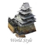 3D цельный сборка мозаика модифицировано . после цвет версия Himeji замок World Heritage национальное достояние клей, зажим не для готовый после размер 23.5x22x21cm 89 деталь 