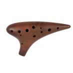 TNG オカリナ 楽器 シングル / 12穴 / ソプラノ/C調/赤土/SC 高級 (専用ケース付き) Ocarina 管吹奏 紫砂