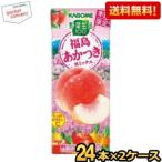 2月18日発売 送料無料 カゴメ 野菜生活100 福島あかつき桃ミックス 季節限定 195ml紙パック 48本(24本×2ケース) 野菜ジュース もも ピーチ