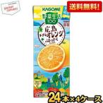 ショッピング広島 送料無料 カゴメ 野菜生活100 広島ネーブルオレンジ&はっさくミックス 195ml紙パック 96本(24本×4ケース)  ※北海道8
