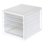 ナカバヤシ A4レターケース4段 (浅3�