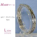 MARE マーレ ゲルマニウム4個付ブレスレット PT　IP ミラー 112G L 19.5cm H9246-07L