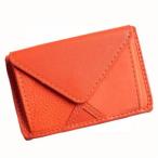 AWESOME オーサム 三つ折りミニ財布　アワーグラスシリーズ スタッズ無 オレンジ　AS-MW-HG01N