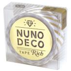 KAWAGUCHI カワグチ 手芸用品　NUNO DECO　ヌノデコテープ　リッチストライプ　ホワイト　15-284