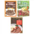 ばあちゃん本舗 宮崎県産豚のキーマカレー＆宮崎牛ビーフカレー ＆野菜のヘルシーカレー 各5個合計15個セット