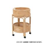 籐製 ランドリーバスケット 2段 キ�