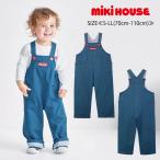 ショッピングセール ボトムス 【セール10%OFF】【ウェブリミテッド】 ミキハウス mikihouse ストレッチデニムニットオーバーオール ≪S-LL(70-110cm)≫ ボトムス デニム 【10-3349-147】