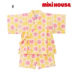 ショッピング甚平 女の子 【セール30%OFF】ミキハウス mikihouse 甚平スーツ お花柄 うさこちゃん (80cm・90cm・100cm) 甚平 浴衣 部屋着 夏 ベビー キッズ 子供 女の子【12-7504-827】