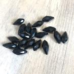 Yahoo! Yahoo!ショッピング(ヤフー ショッピング)20個 6mm×12mm カットドロップ ビーズ ブラック