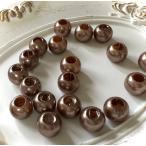 30 шт 12mm большой дыра pra бисер жемчуг Brown 