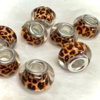 4 шт 5mm отверстие леопардовая расцветка бисер 