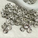 100 шт железный стразы проставка бисер long Dell серебряный 