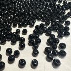 200 шт 4mm пластик бисер черный 