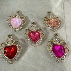 1 шт сплав стразы драгоценнный камень способ Heart очарование 18~22