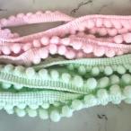 1 ярд pompon отделка лента лезвие 10mm ширина / пастель 