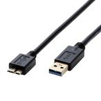 ELECOM DH-AMB3N05BK USB3.0ケーブル/ A-microBタイプ/ 0.5m/ ブラック