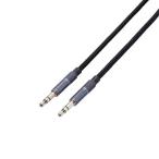 ELECOM AX-35MA15BK AUXケーブル/ φ3.5-φ3.5/ アルミコネクタ/ 1.5m/ ブラック