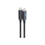 GOPPA GP-CCU325A10M/B USB Type-C to USB Type-Cケーブル（USB3.2 Gen2×2/ PD5A/ Altモード対応） 100cm ブラック