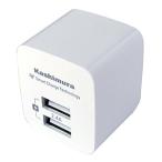 カシムラ AJ-549 AC充電器 2.4A USB×2ポート ホワイト