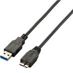 ELECOM USB3-AMBX10BK 極細USB3.0ケーブル(A-microB)/ 1.0m/ ブラック