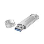 IODATA U3C-STD128G/S USB-A＆USB-C搭載USBメモリー（USB3.2 Gen1） 128GB シルバー