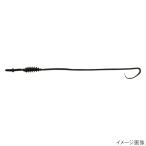 ジャッカル ビンビンワームネクタイ カールフィネス 真っ黒レッドフレーク