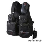 オレンジブルー ライフジャケット マズメ タイドマニア ライフジャケット フリー ブラック×ブラック MZLJ-831