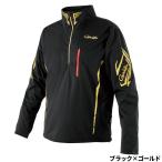  Gamakatsu одежда тянуть over Zip рубашка LL черный × Gold GM3794