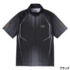  Daiwa одежда DE-7625 Short рукав половина Zip рубашка L черный 