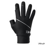 ダイワ 防寒ウェア DG-3025W キャスティンググローブ 2本カット M ブラック【ゆうパケット】