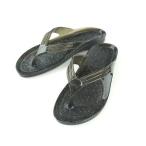 下田漁具(Shimoda-Gyogu) ギョサン　ラメ入り　Ｌ（レディース）　薄ブラックの画像