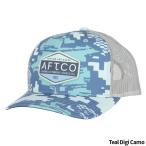  колпак AFTCO(afko) Men*s Transfer Trucker Hat MC1033 свободный Teal Digi Camo