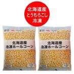 北海道 ホールコーン 送料無料 とうもろこし 冷凍 ほぐし身 粒 コーン 1kg 2袋 とうもろこし 生 とうきび 野菜 とうもろこし