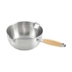 (3個セット) ヨシカワ 雪平鍋 20cm ガス火・IH対応 ステンレス 日本製 片手鍋 燕三条 両側注ぎ口 ミルクパン アイカタ aikata