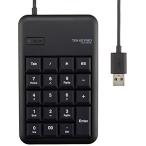  Elecom цифровая клавиатура проводной men b Len S размер USB порт есть высокая прочность черный TK-TCM014BK