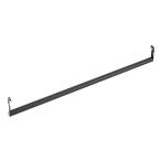ドウシシャ ルミナスノワールラック スチールラックパーツ ハンガーポール 黒 幅80cm 耐荷重20kg 収納力アップ 大容量 取付簡単 棚板に